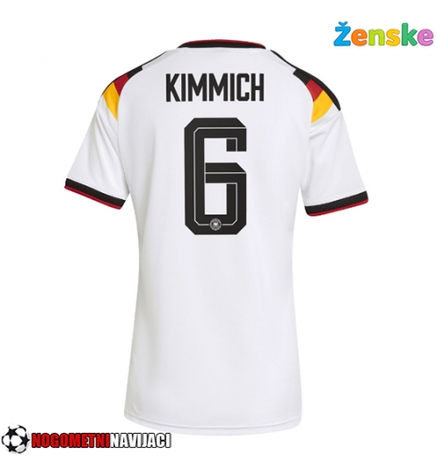 Ženske Nogometnih dresov Nemčija Joshua Kimmich #6 Domači SP 2026 Kratki rokavi Ženske Nogometnih dresov Nemčija Joshua Kimmich #6 Domači SP 2026 Kratki rokavi